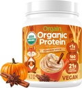 Orgain Organic Vegan Protein Toz, Riley Spice Season Flavor - Plant proteini 21g, 5g Prebiyotik Fiber, No Lactose Malzemeler, No add Sugar, Non-GMO, For Shakes & Smoothies, 1.02 lb