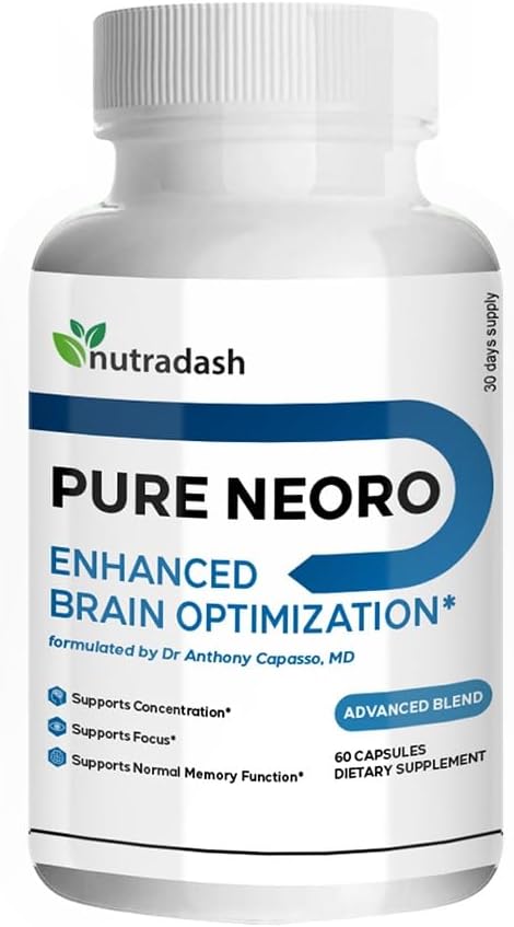 Pure Neoro Enhancer Brain Optimization - Pure Neoro Brain Supplement - Pure Neoro Boost Advanced Formula (60 Κάψουλες - 1 Μήνα Προσφορά)