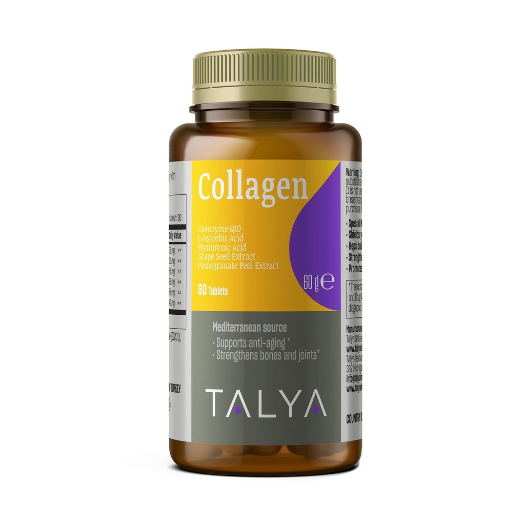 TALYA Collagen Χάπια με Υαλουρονικό Οξύ + Βιταμίνη C 