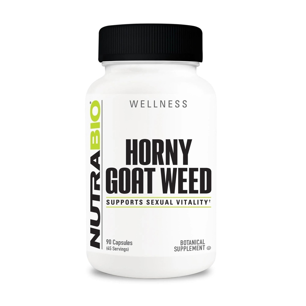 NutraBio Horny κατσικίσιο συμπλήρωμα εκχυλίσματος, 500mg - για τους άνδρες και τις γυναίκες, βοηθά στην υποστήριξη της ενέργειας και της ζωτικότητας, 90 κάψουλες λαχανικών