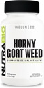 NutraBio Horny Goat Weed Extract Supplement, 500mg - for Both Men and Women, Helps Support Energy and Vitality, 90 Vegetable Capsules