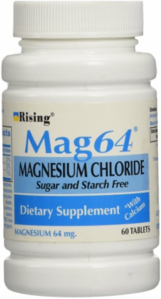 Rising Mag64 Magnezyum Chloride withdis Tablets, 60 Kont (Pack of 5)