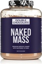 NAKED Double Chocolate Mass - 1.260 Calories, 50G proteini, Yapay değil. Tüm Doğal Ağırlıklı Protein Tozu - 8Lb Bulk, GMO Free, Gluten Free & Soy Free