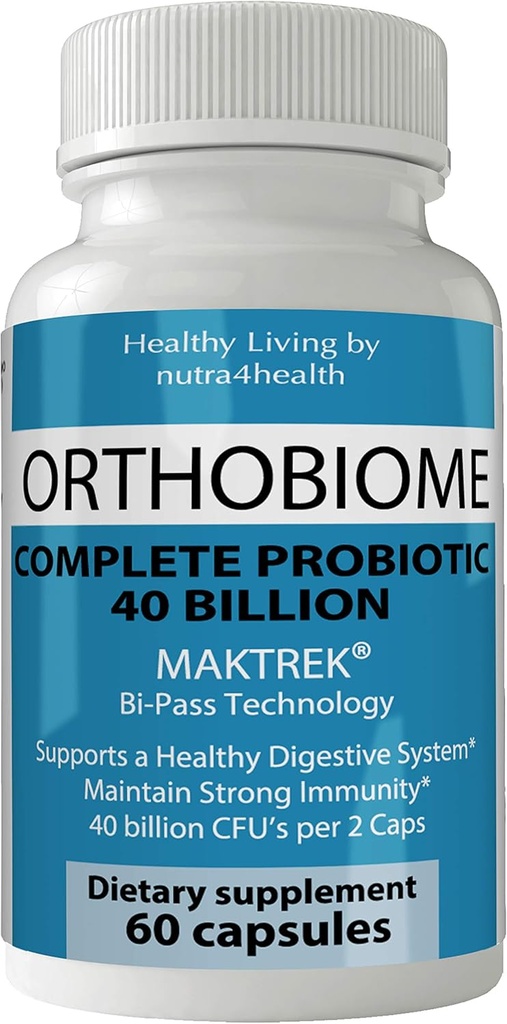 Orthobiome Complete Probiyotik Pills Ortho Biome Capsules Formula Boost Metabolism Supplement Pills for Better Digestion to Stop Bloating, Constipation and Relieves Flatulence Gas