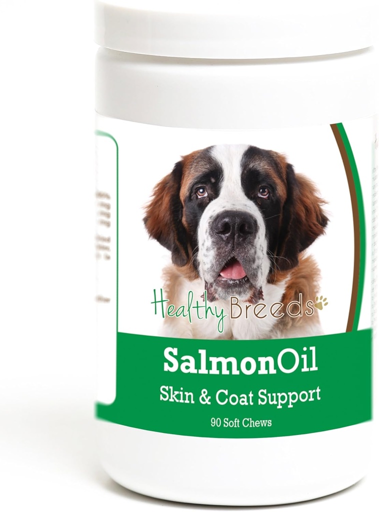 Sağlıklı Breeds Saint Bernard Salmon Oil Yumuşak Chews 90 Kont