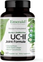 EMERALD LABS UC-II Joint Formula - Κατασκευασμένη με μη μετουσιωμένο κολλαγόνο τύπου ΙΙ, βιοπερίνη, κουρκουμινοειδή & Περισσότερα για την υγεία των μυών και την κοινή κινητικότητα & υποστήριξη ευελιξίας - 60 κάψουλες λαχανικών