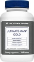 Η Βιταμίνη Shoppe Ultimate Man Multivitamin - Υψηλής ισχύος ενέργεια & αντιοξειδωτικό μείγμα - Πλήρης καθημερινή Multi-ελάχιστο συμπλήρωμα για την υγεία των ανδρών - Γλουτένη & χωρίς γαλακτοκομικά (180 δισκία)