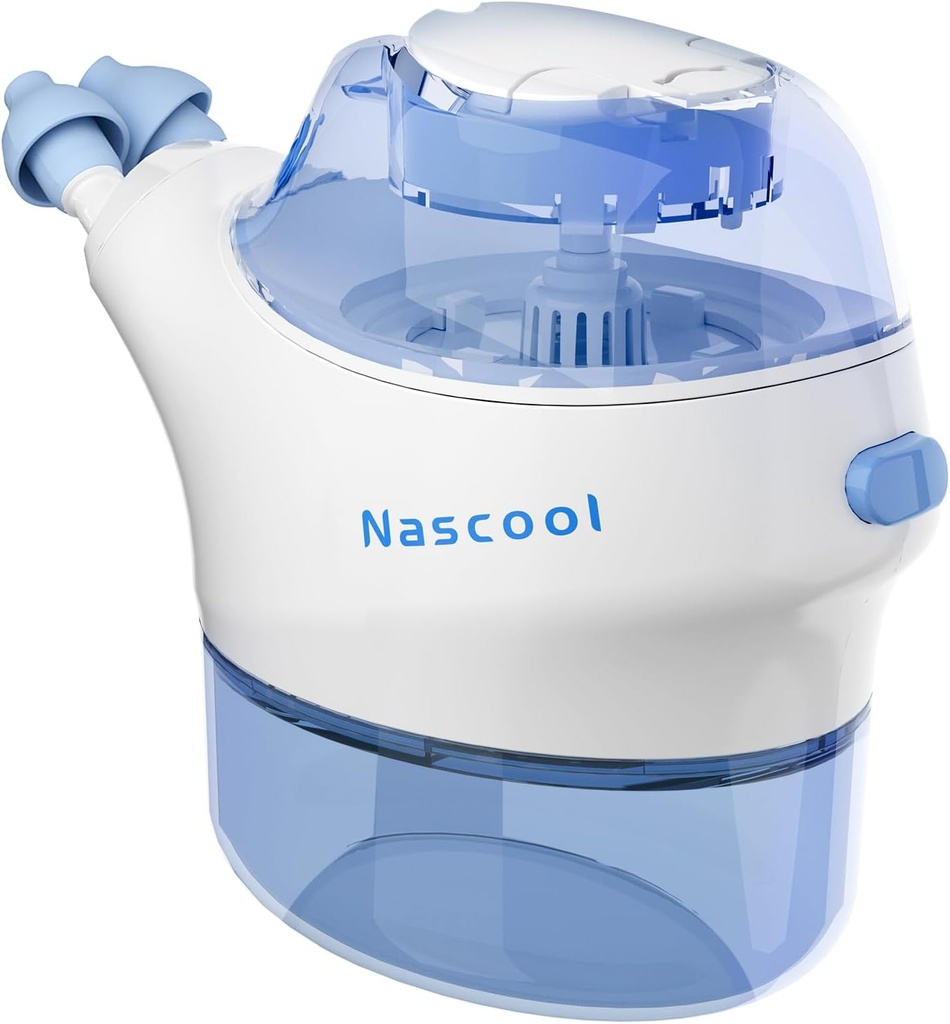 Nasal Irrigation System with 50 Salt Packets, Electric Neti Pot Nose Cleanus Rinse Machine for Sinus Relief Nasal Congestion Runny Nose