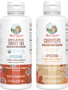 MaryRuth Organics Mushroom Liposomals: Türkiye Tail (Chocolate Fudge) & Cordyceps (Maple) | Clean Label Project  Valid® | Immunity, Energy, & General Health | Vegan, Non-GMO, Gluten Free