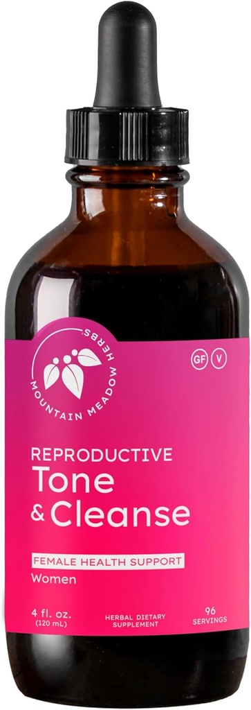 Mountain Meadow Herbs Reproductive Tone ve Cleanse | Kadın Reproductive Toning ve Cleansing (Hormone Support for Women) | 4 oz