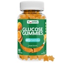 YUM-V'S Γλυκόζη Gummies – Γρήγορη δράση Γλυκόζη Μασώμενα Gummies – Μεγάλη γεύση – Χωρίς γλουτένη, Vegan, μη-GMO – Πορτοκαλί Φυσικό άρωμα – 60 Μασώμενα Gummy για ενήλικες & παιδιά
