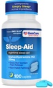 GenCare - Sleep Aid Diphenhydramine HCL 25mg Blue Caps (100 Caplets) - Yetişkinler için Nighttime Uyku Pills'ı Fall Asleep Faster & Sleep Deeper Through The Night - Sleep Aids