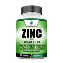 Amerikan Standart Supplements çinko 100 mg, C 1000 mg ve D3 5000 IU (125mcg) Sürekli - Gluten Free, Non-GMO, 120 Capsules, 60 Hizmetler