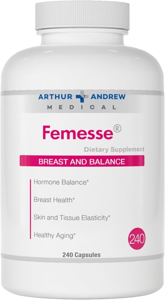 Arthur Andrew Medical, Femesse, Στήθος και Ισορροπία, Ομορφιά και Ορμονική Υποστήριξη, Vegan, Χωρίς Γλουτένη, 240 Κάψουλες (60 Υπηρεσίες)