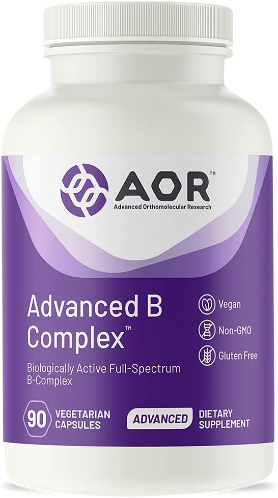 AOR, Advanced B Complex, Multivitamin Enerji, Stres ve Metabolism, Diyet Tamam, 90 Capsules (90 Hizmet)