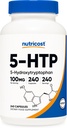 Nutricost 5-HTP 100 mg, 240 Vegetarian Capsules (5-Hydroxytryptophan) - Non-GMO & Gluten Free