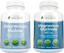 Μαγνήσιο Μηλεϊκό 400mg + Γλυκινικό μαγνήσιο 400mg - Υψηλή Απορρόφηση & Πολύ Βιοδιαθέσιμο δέμα - 270 + 270 χορτοφαγικά δισκία