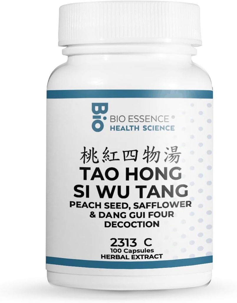 2313C Tao Hong Si Wu/Peach Seed, Safflower & Dang GUI Four Decoction 100 Capsules/bpttle (2 Şişe)
