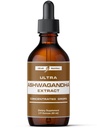 Ultra6 Διατροφή Ashwagandha Υγρές σταγόνες - Βιολογικά συμπληρώματα Ashwagandha με Rhodiola Rosea Βάμμα - εκχύλισμα ρίζας για Mood και την ενέργεια - Συμπλήρωμα για άνδρες και γυναίκες