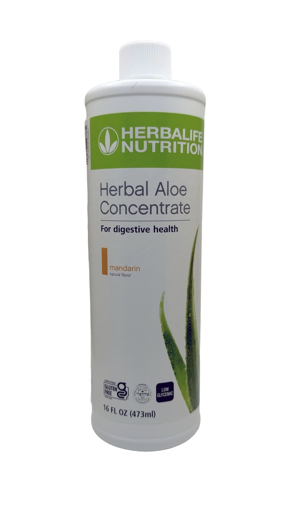 Herbalife Aloe Yoğun Pint: Mandarin Flavor 16 FL Oz (473 ml) Digestive Health ile Premium-Kaliteli Aloe, Gluten-Free, 0 Calories, 0 Sugar, Natural Flavored 16 FL Oz (473 ml)