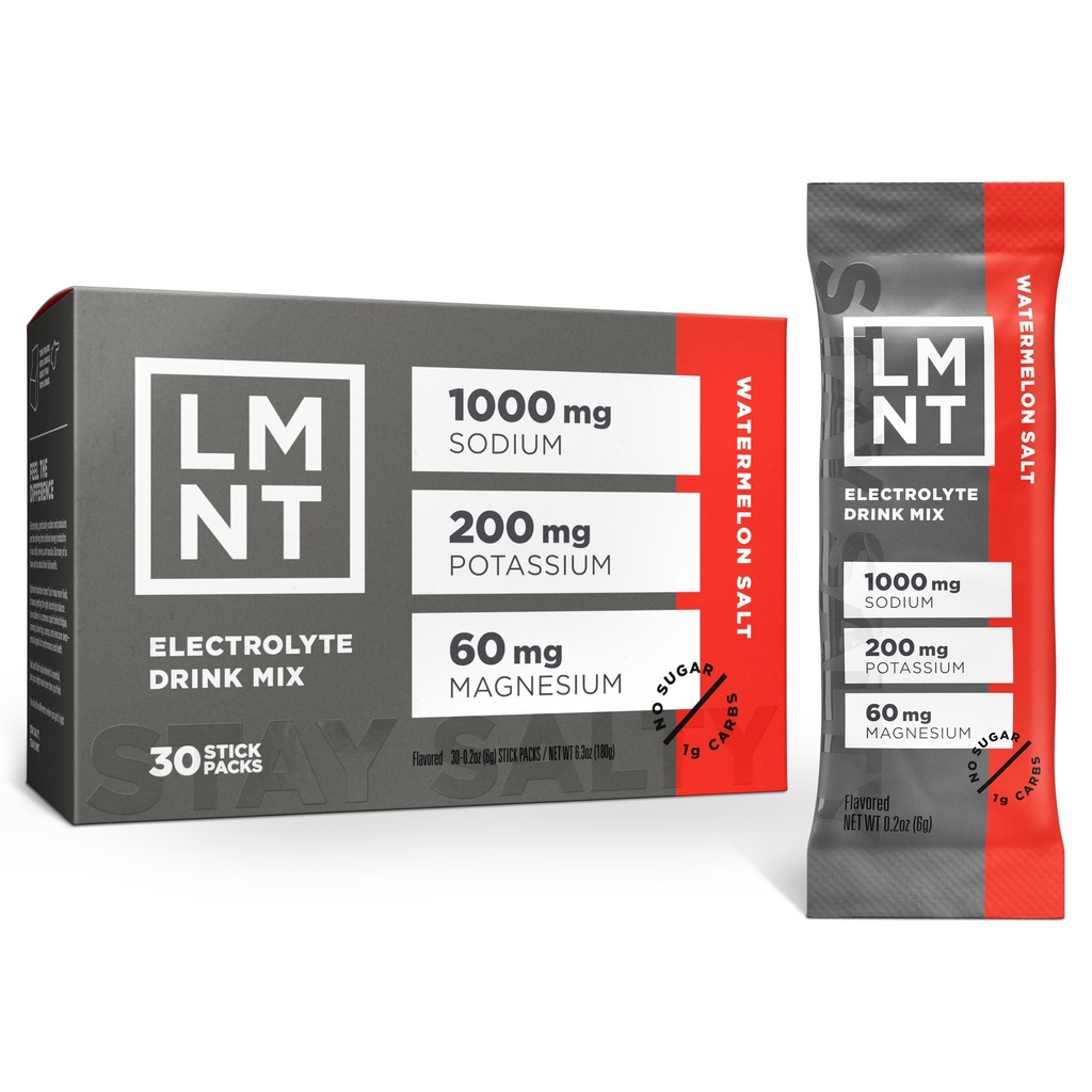 LMNT Zero Sugar Electrolytes - Watermelon Salt | İçecek Mix | 30-Count