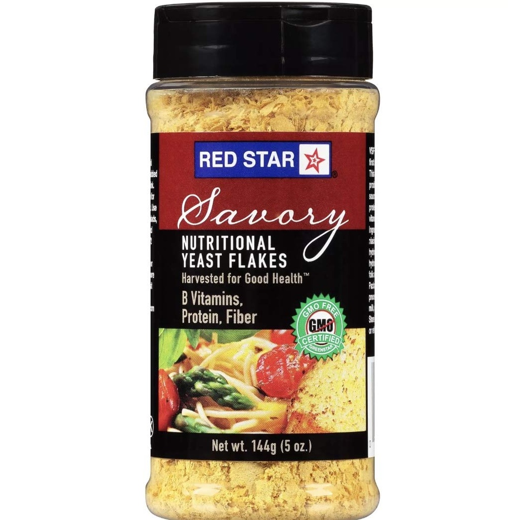 Red Star Savory Beslenme Yeast Flakes 5 oz. Shaker (Pack of 3)