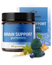HERBAMAMA Beyin Gummies – Ashwagandha, Bacopa Monnieri, C & B12 - Vegan, Non-GMO Calming Gummies – 60 Pectin-Based Blueberry-Flavored Chews