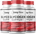 (3 Pack) Easy Flow Glycogen, EasyFlow Glycogen Support Capsules, Glyco Optimizer Formula, Doğal Kan Gemi Temiz, Premium Easy Flow Glycogen Support (180 Capsules)