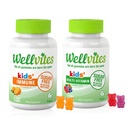Wellvites Kids Multivitamin & Immune Daily Gummies Sche - Sugar Free, Vegan, Non-GMO - Çocuklar için Vitaminler - Çocuklar için C vitamini Immune Desteği - Yapay Sweeteners - 60 Count