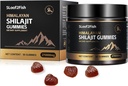 Organik Shilajit Gummies, Pure Himalaya Shilajit Gummies for Men Supplement, Gold Shilajit Gummies for Women, Natural 85+ Trace Minerals, Ashwagandha, Black Seed Oil Extract, 90 Gummies