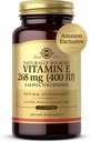 Solgar Vitamin E 268 mg (400 IU), 360 Alpha Softgels - Φυσικό Αντιοξειδωτικό, Δερμάτινο & Ανοσοποιητικό Σύστημα Υποστήριξη - Φυσικώς-Πηγή Βιταμίνη Ε - Χωρίς γλουτένη, Χωρίς γαλακτοκομικά - 360 Σερβιέτες