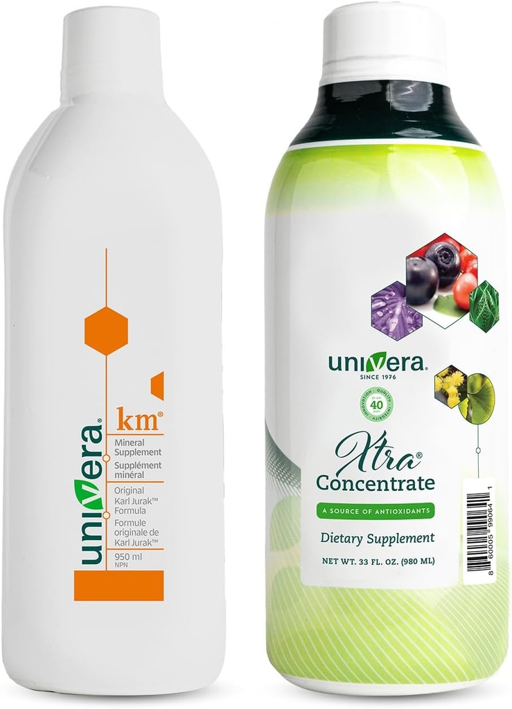Univera Essentials Pack km, Υγρό Κάλιο Υποστήριξη Xtra Πυκνότητα, Βιταμίνη Β Σύμπλεγμα, Ζωτική Ενέργεια, 15 Όλα-Φυσικά Συστατικά, Διαχείριση Στρες, Βελτίωση Κοινή Υγεία, Ενισχυμένη μια