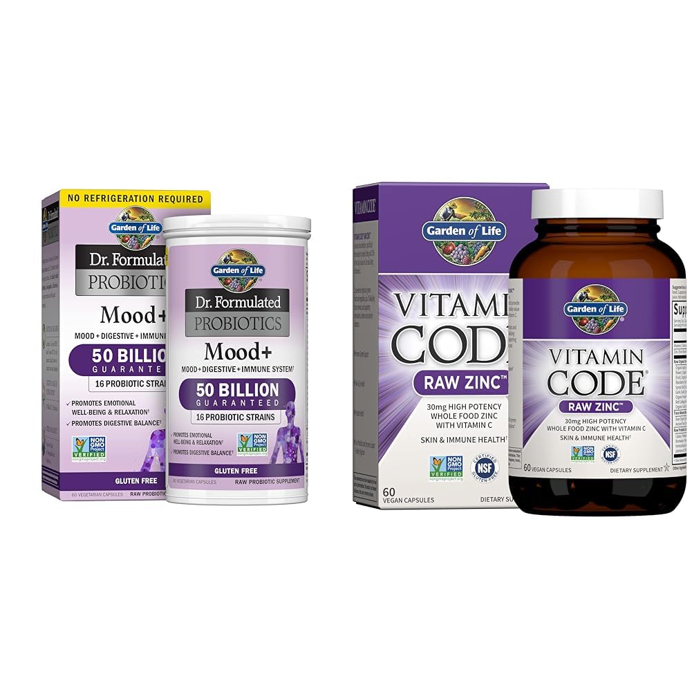 Life Dr. Formulated Probiyotiks Mood+ Acidofilius Probiyotik Supplement & çinko Supplements 30 mg Yüksek Potency Raw çinko ve Vitamin C Multimineral Supplement