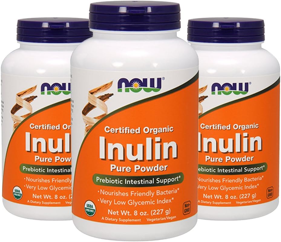 Şimdi Gıdalar Inulin (Cerated Organic) - 8 oz (Pack of 3)