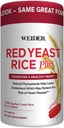 Weider Red Yeast Rice Plus 2-Pack with Phytosterols 1200 mg per 2 Tablets (240 Tablets X 2)