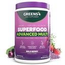 Πράσινοι+ Advanced Multi Wild Berry Superfood Powder, Organic Blend, Vegan, Μη ΓΤΟ, Χωρίς σόγια, Χωρίς γαλακτοκομικά, Χωρίς γλουτένη, Συμπλήρωμα διατροφής με Βιταμίνες & Ορυκτά, 9,4 oz