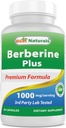 En iyi Naturals Berberine Plus 1000 mg per Service, (Non-GMO) 60 Capsules - Contains Berberine HCL 1000 mg, C 120 mg & çinko Gluconate 30 mg