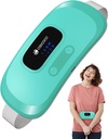 CooCoko Portatif Isıtma Pad for Period Cramps, Cordless Waist Belt for Menstrual Cramp Relief, 3S Fast Heat Pad with 4 Heat Levels and 4 Vibration Modes, Sister for Women Girl, Green