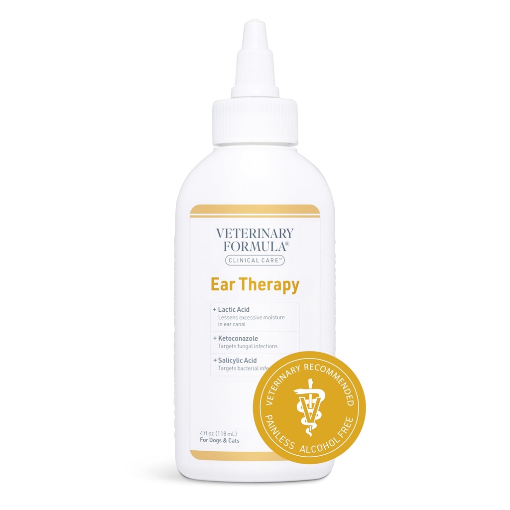 Veteriner Formula Klinik Bakım Kulak Terapisi, 4 oz. – Kedi ve Köpek Kulakları Soothe Itchiness ve Cleans The Ear Canal from Debris and Buildup That May Cause Enfeksiyon Enfeksiyonu Yardım Etmek İçin Daha Temiz