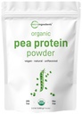 Micro Materialss North America Grown, Organic Pea protein Toz, 1KG (2.2 Pounds) | Plant-Based Vegan Protein, Etless Protein Tamam, Branşlı Zincirte Zengin