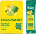 No Days Wasted Hydration Replenisher 15 Count - Elektrolyte Toz Ikti - Limon Lime - Sodyum ve Pyum for Rehydating Plus Vitamins for Support (15 Count))