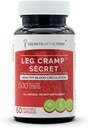 Leg Cramp Secret 60 Capsules, 500 mg, Original Quinine Formula, Cinchona Bark. Sağlıklı Kan Circulation (60 Capsules)