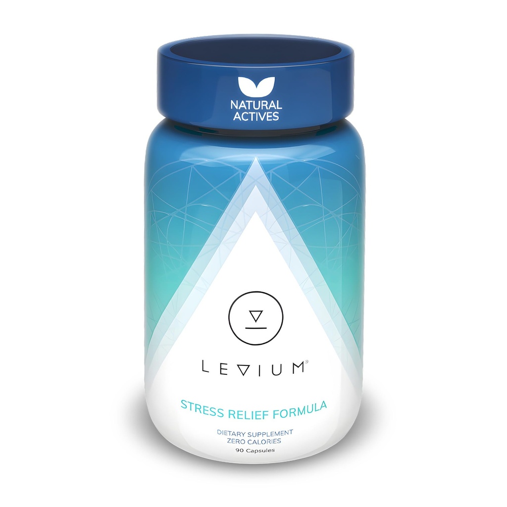 Levium Maksimum Güçlü Stres Yardımı Tamam | Calm ve Mood Support Supplement with KSM-66 Ashwagandha, GABA, L-Theanine, Magnezyum | 90 Capsules, 30 Day Supply