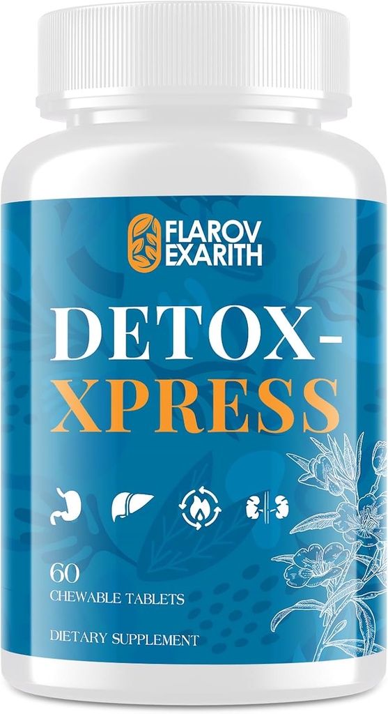 Canna Cleanse, Liver Cleanse Detox & Tamir Chewable Tabletler, Süt Butle Tamam, Kadınlar ve Erkekler için Vücut Detox, Toxin Flush for Liver, Kidney, Digestion & Metabolism, 60 Tabletler