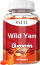 Wild Yam Root Gummies 1000mg – Dioscorea Villosa βοτανικό συμπλήρωμα για τις γυναίκες – Εμμηνόπαυση & Ορμονική Ισορροπία – Υποστηρίζει Womens Wellness – Μη-ΓΤΟ, Χωρίς γλουτένη, Vegan – 60 Μασώμενα