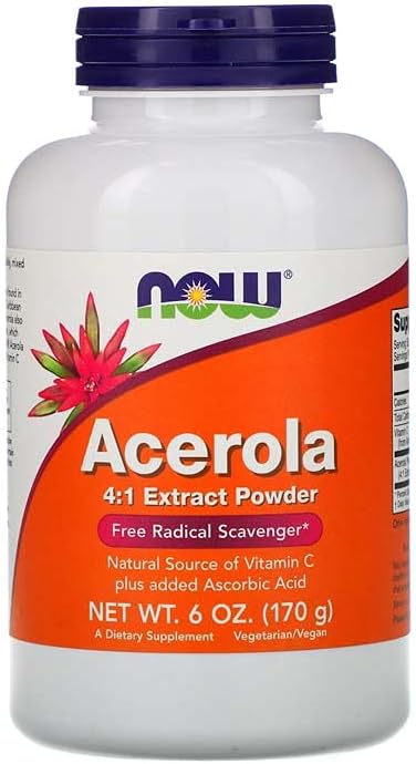 Acerola σκόνη 41 εκχύλισμα σκόνη - 6 oz (170 γραμμάρια)