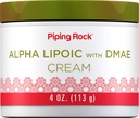 Piping Rock Alpha Lipoic Acid | 4 oz | DMAE Cream | Hydrating & Companying for Face & Skin | Non GMO, Gluten Free