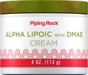 Piping Rock Alpha Lipoic Acid | 4 oz | DMAE Cream | Hydrating & Companying for Face & Skin | Non GMO, Gluten Free