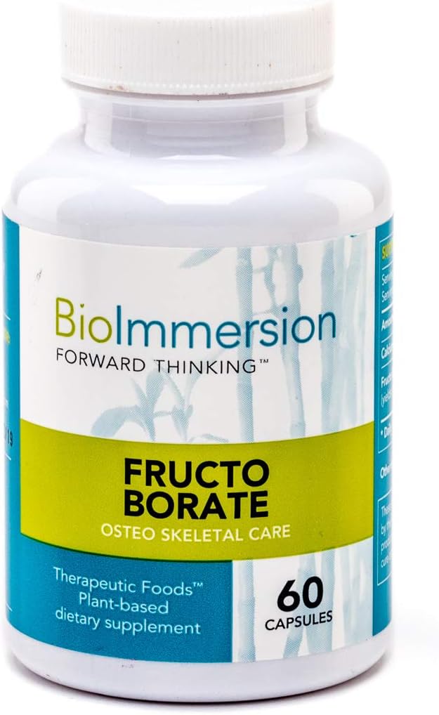Fructo Borate Complex – Υποστηρίζει την κοινή κινητικότητα & δύναμη των οστών, συμπλήρωμα βότανο για ανακούφιση φλεγμονής, 60 κάψουλες, μη ΓΤΟ