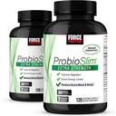 Force Factor ProbioSlim Ekstra Kuvvet, Kadınlar ve Erkekler için Probiyotik Supplement, Gut Health Support, Bloating and Gas Relief için 30 Milyar CFUs ve Green Tea Extract, 120 (Pazarlama ve Gaz Yardımı)